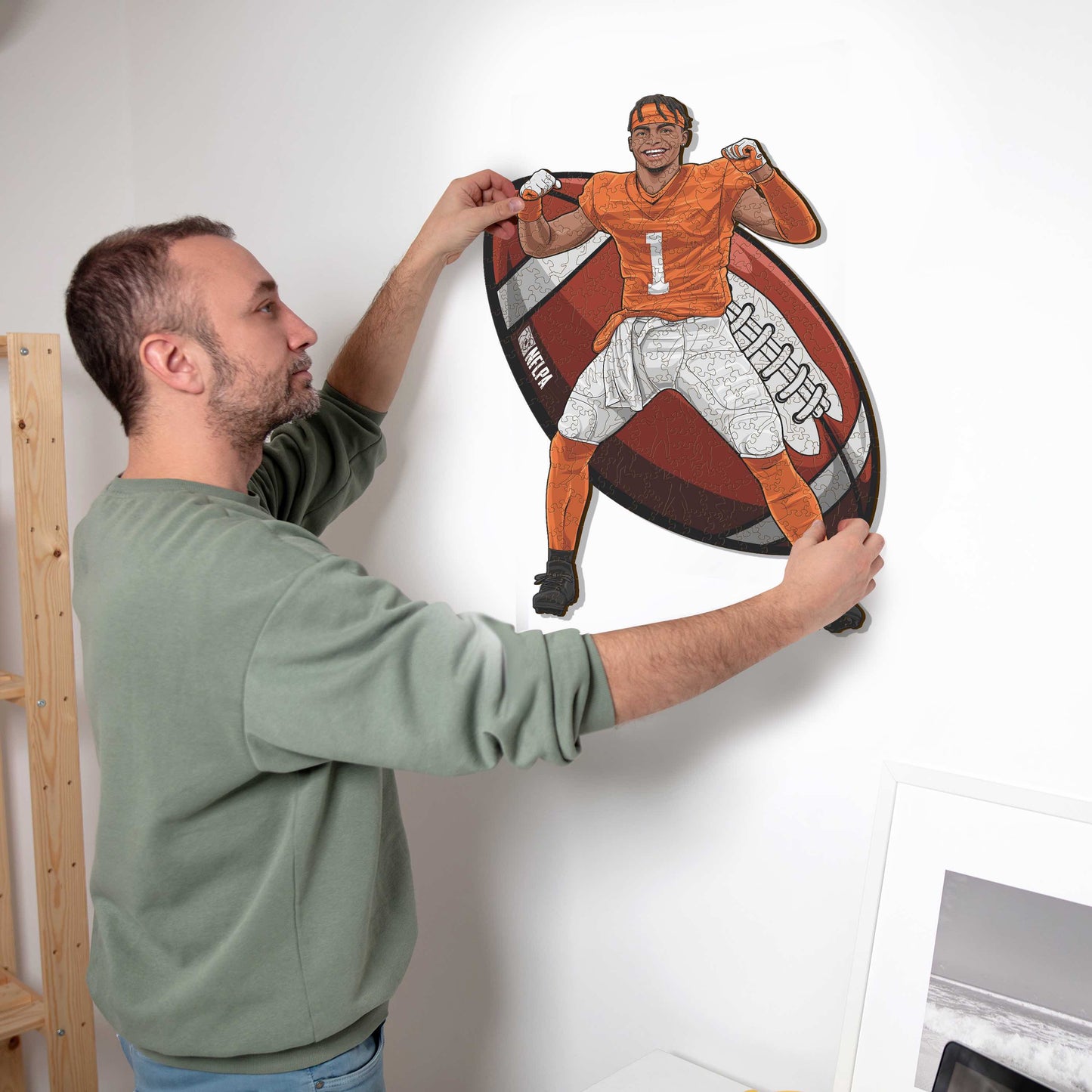 Justin Fields - Holzpuzzle