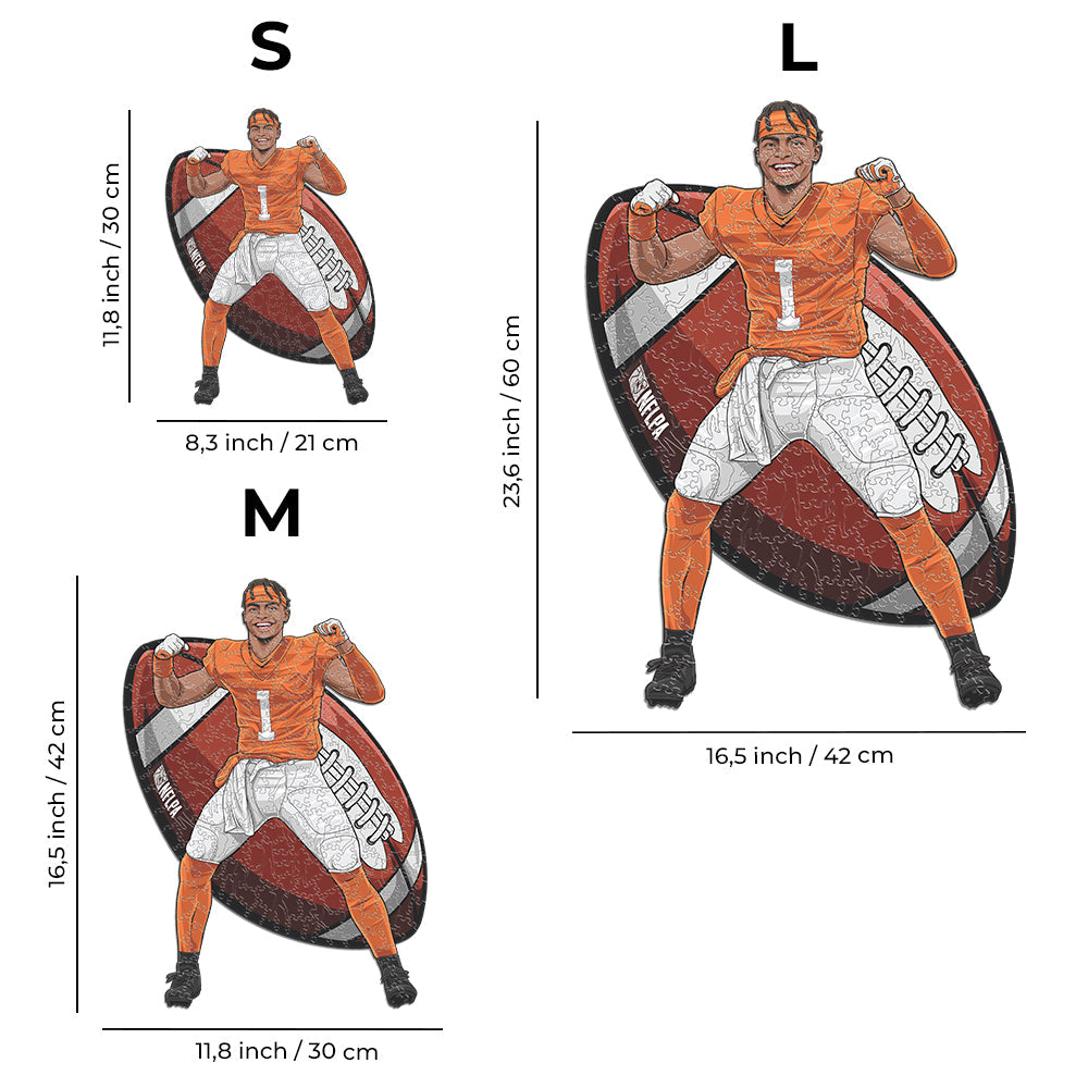 Justin Fields - Holzpuzzle