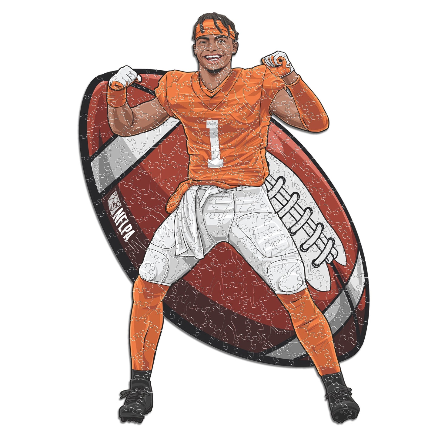 Justin Fields - Holzpuzzle