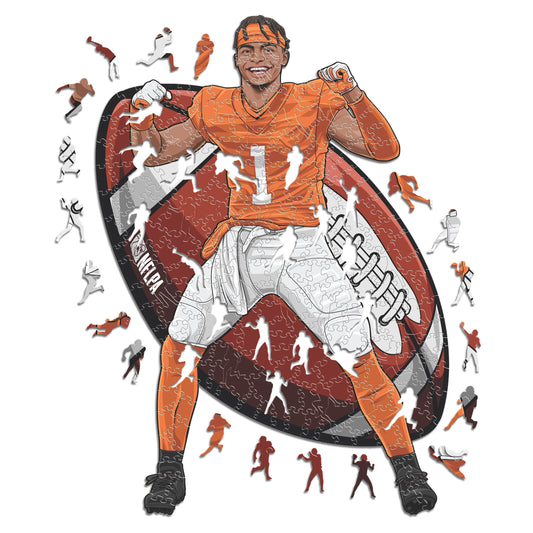 Justin Fields - Holzpuzzle