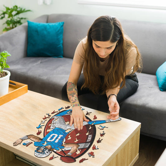 Justin Herbert - Holzpuzzle