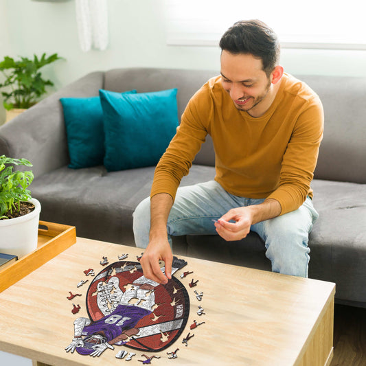 Justin Jefferson - Holzpuzzle