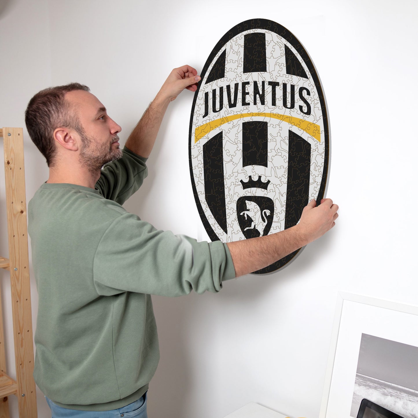 Juventus FC® Retro Logo - Holzpuzzle