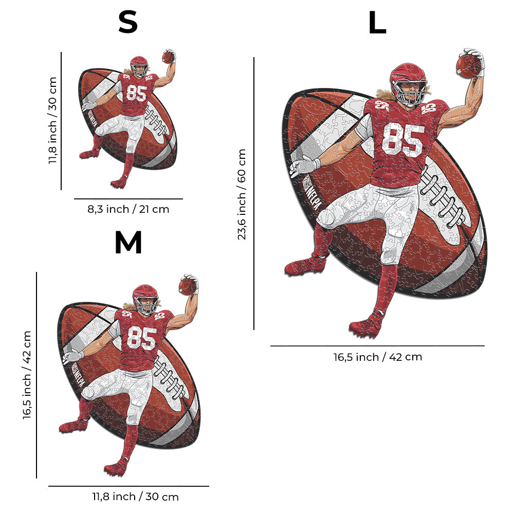 George Kittle - Holzpuzzle