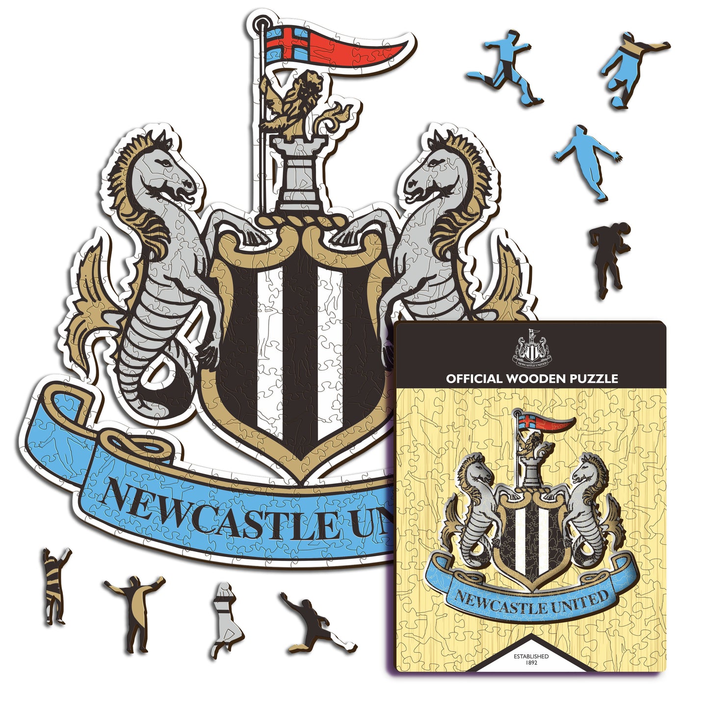 Newcastle United FC® Logo - Holzpuzzle