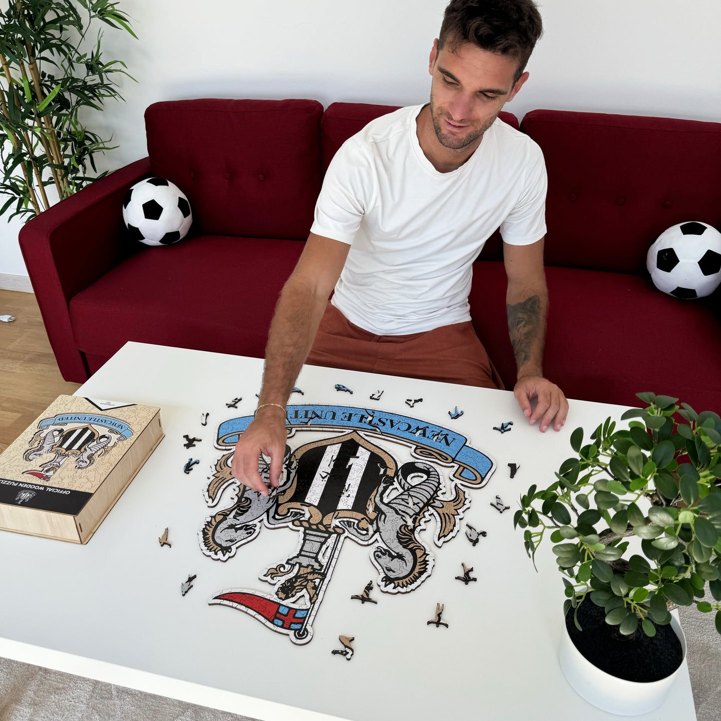 Newcastle United FC® Logo - Holzpuzzle