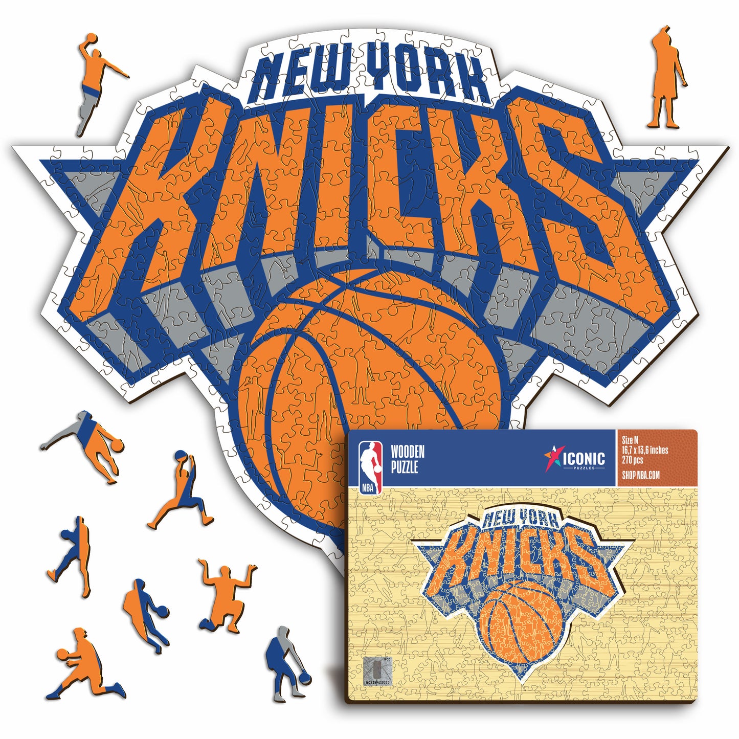 New York Knicks™ Logo - Holzpuzzle