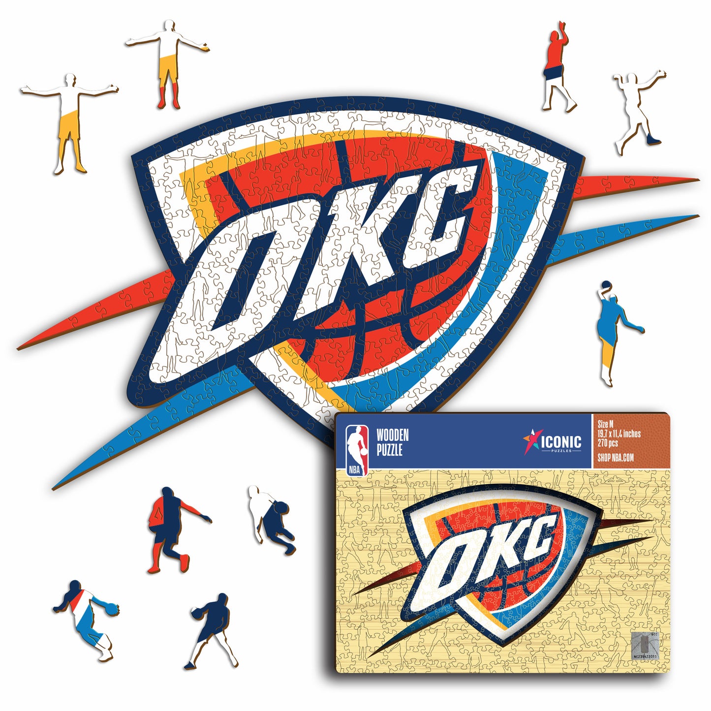 Oklahoma City Thunder™ Logo - Holzpuzzle