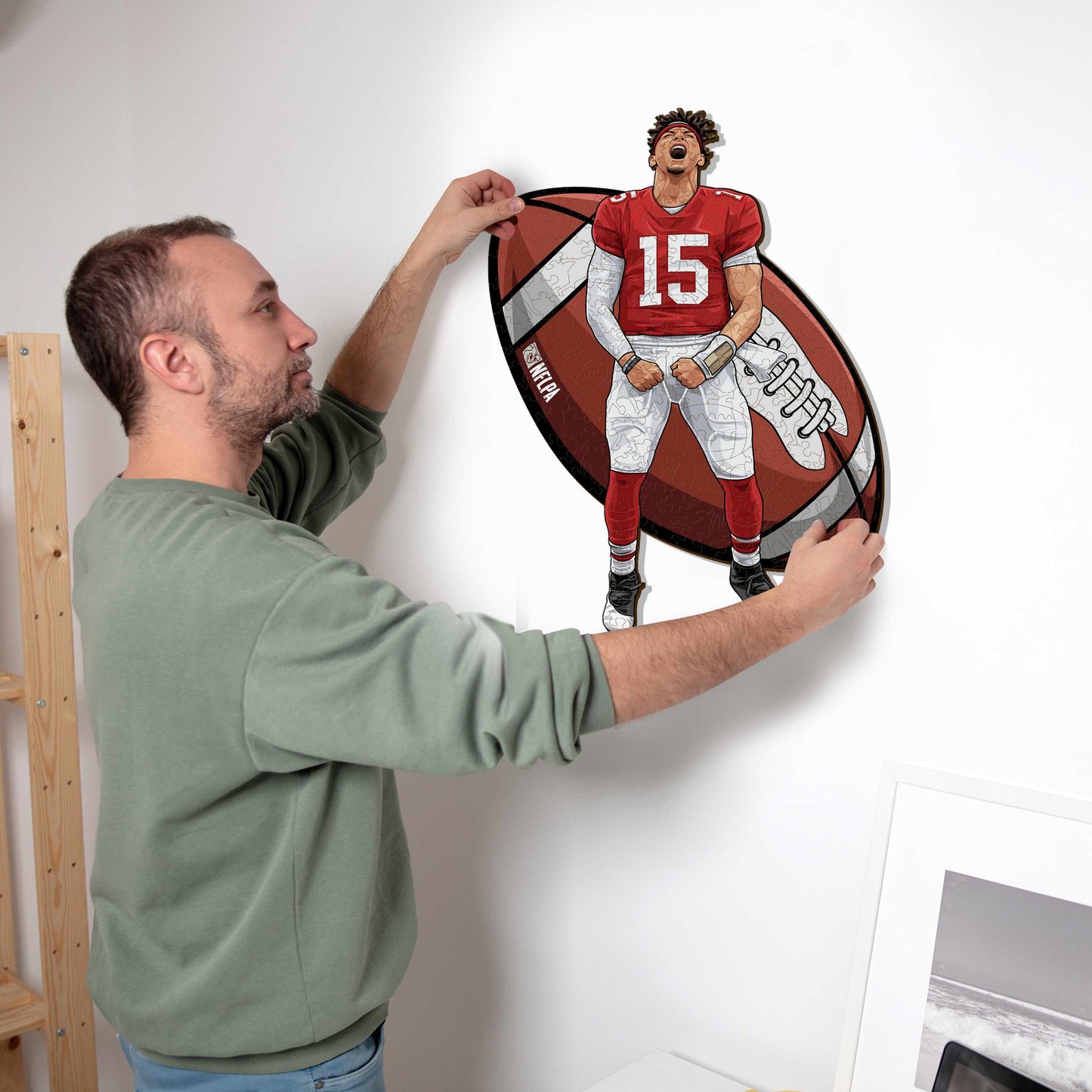 Patrick Mahomes - Holzpuzzle