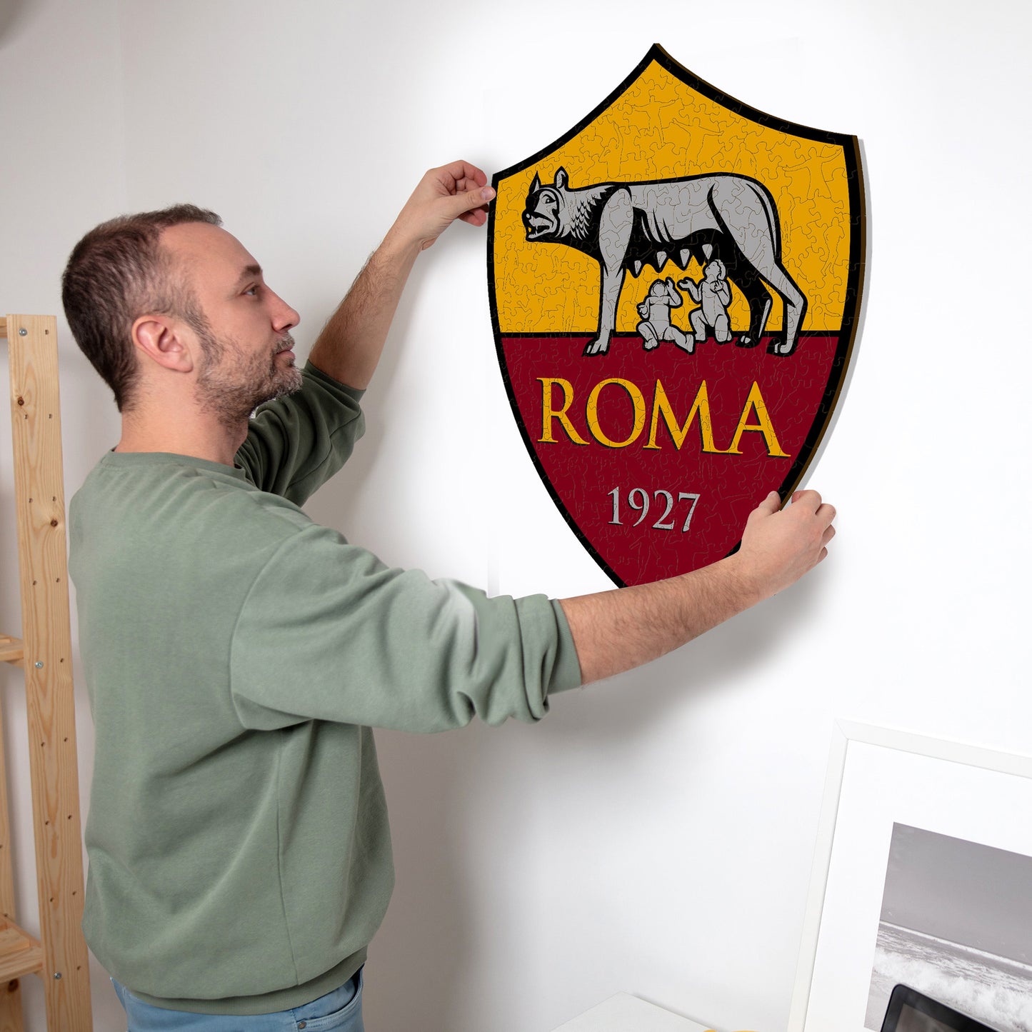 AS Roma® Logo - Holzpuzzle