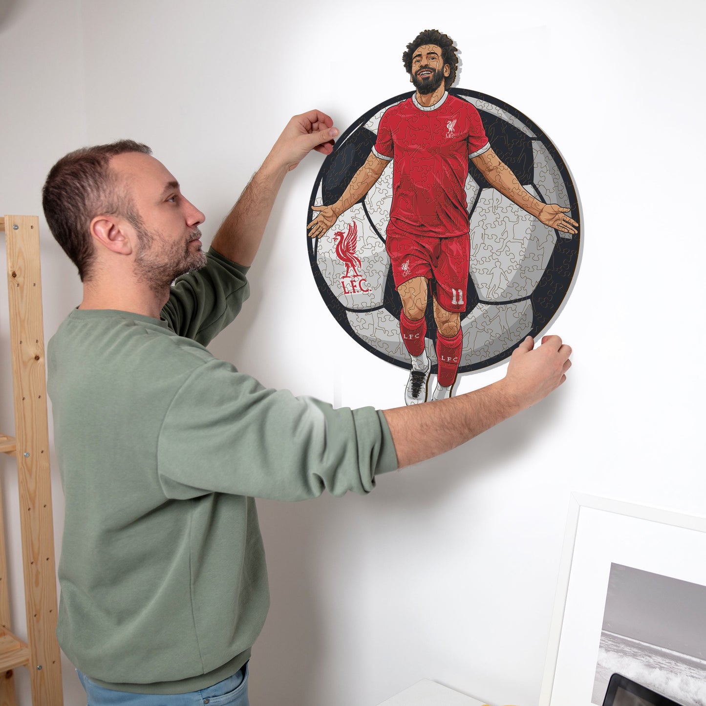 Mohamed Salah - Holzpuzzle