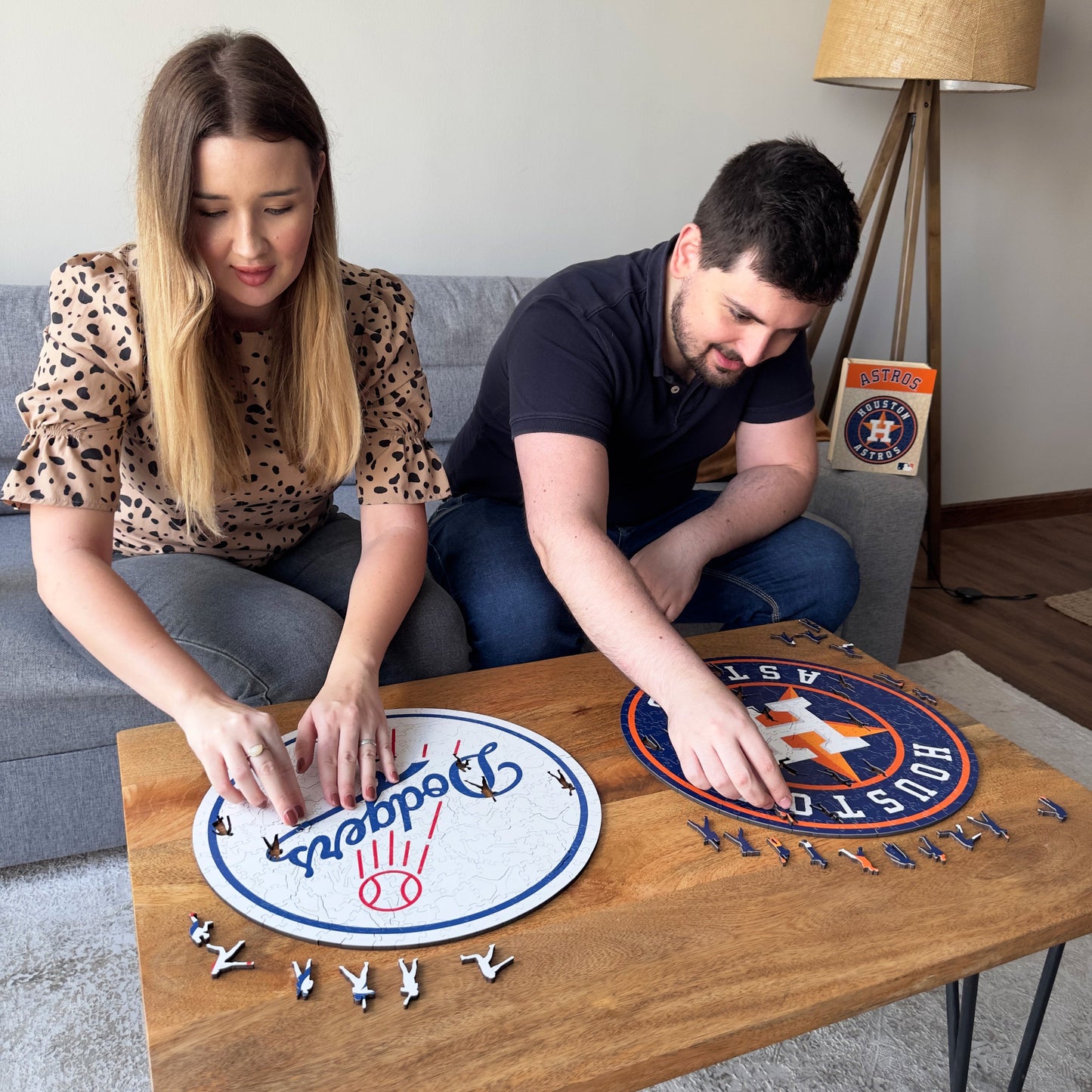 Los Angeles Dodgers™ Logo - Holzpuzzle
