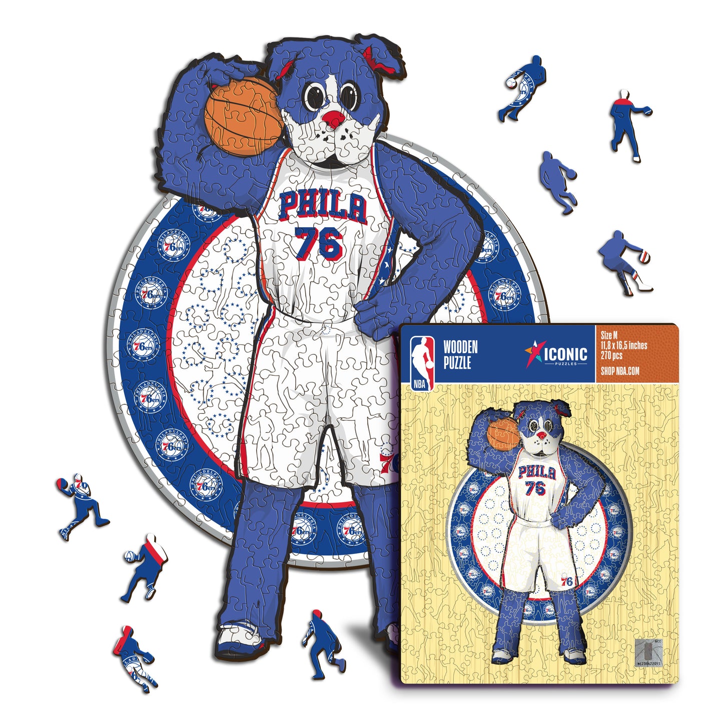 Philadelphia 76ers™ Maskottchen - Holzpuzzle