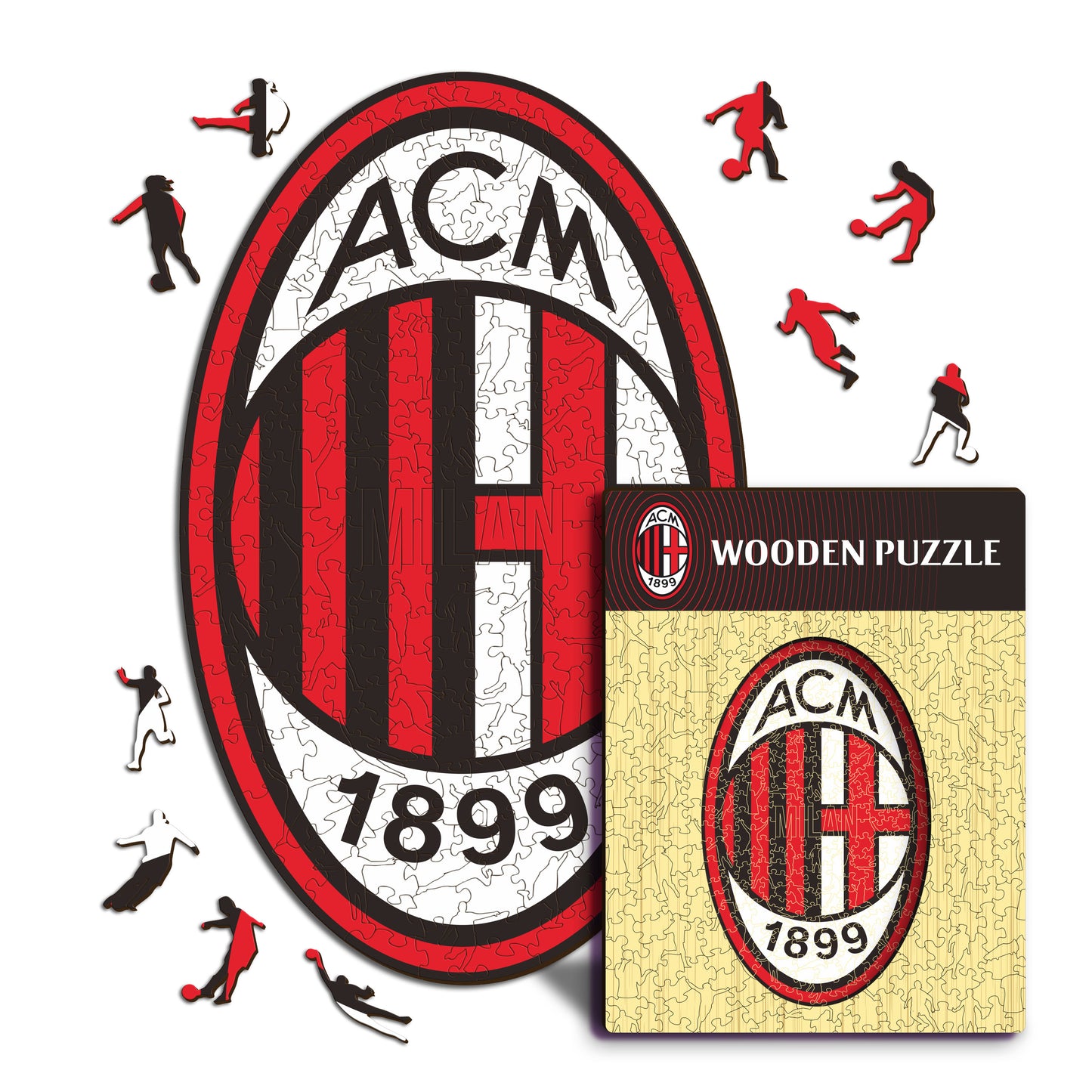 AC Milan® Logo - Holzpuzzle