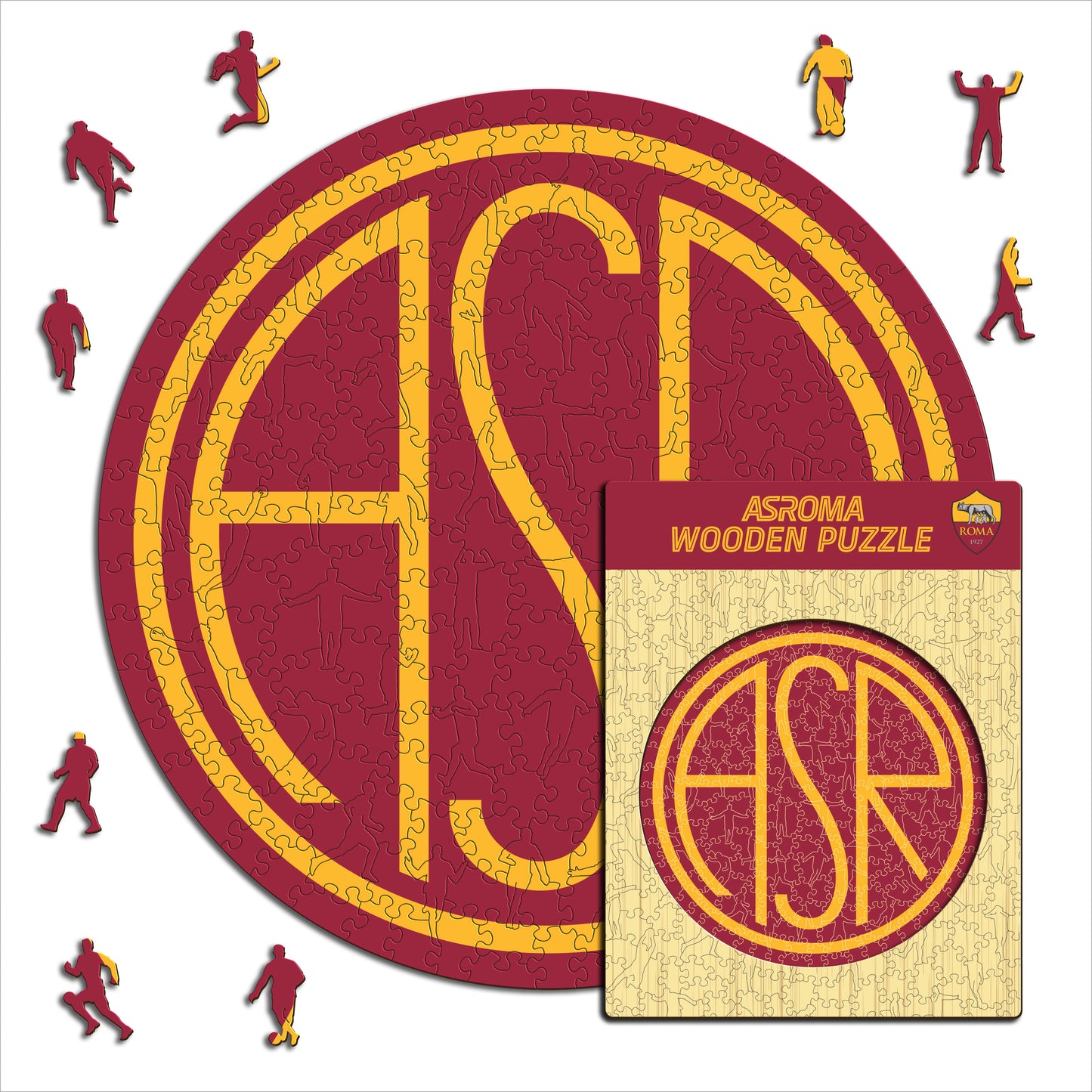 AS Roma® Logo Heritage - Holzpuzzle