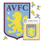 Aston Villa FC® Logo - Holzpuzzle