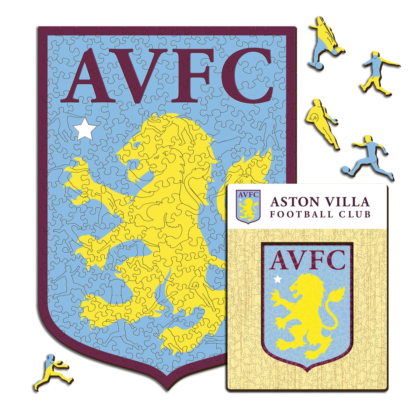 Aston Villa FC® Logo - Holzpuzzle