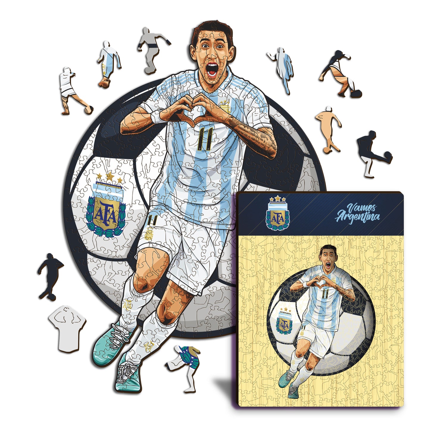 Ángel Di María - Holzpuzzle