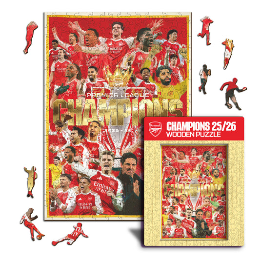 Arsenal FC® Premier League Champions 25/26 - Holzpuzzle