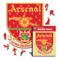 Arsenal FC® Retro Logo - Holzpuzzle