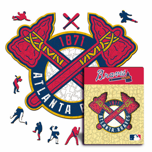 Atlanta Braves™ Logo - Holzpuzzle