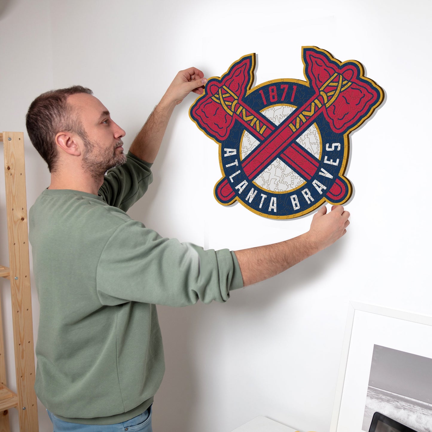 Atlanta Braves™ Logo - Holzpuzzle