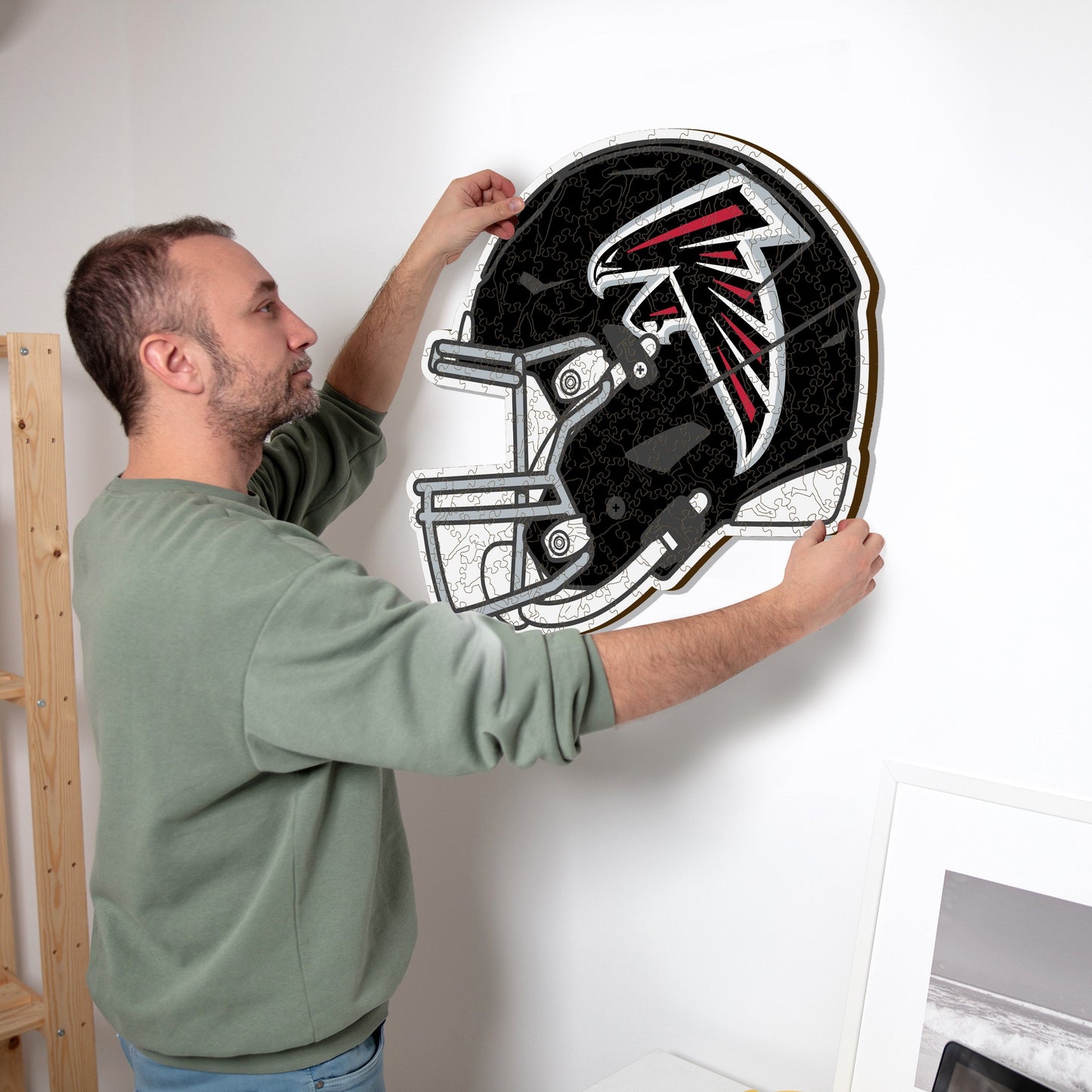 Atlanta Falcons™ Helm - Holzpuzzle