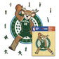 Milwaukee Bucks™ Maskottchen - Holzpuzzle