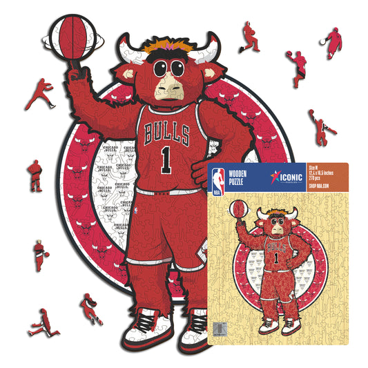 Chicago Bulls™ Maskottchen - Holzpuzzle