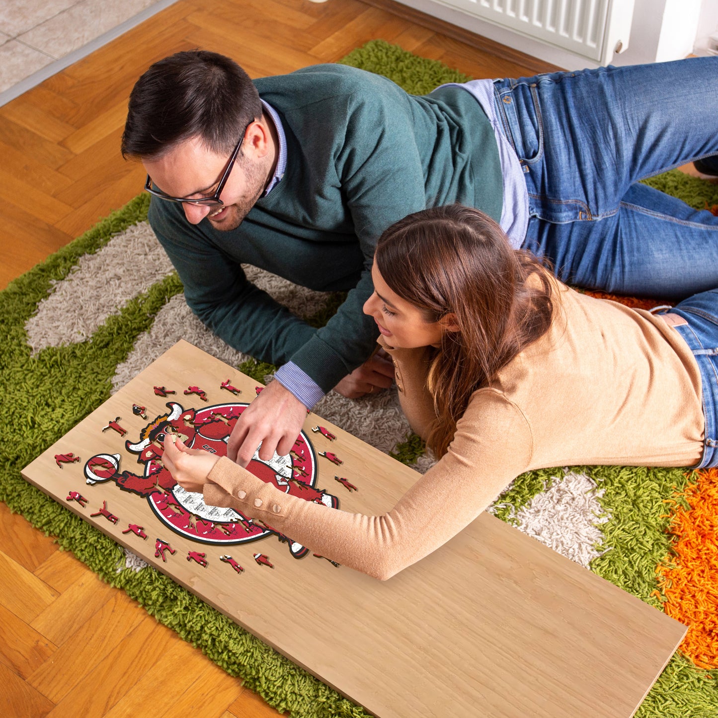 Chicago Bulls™ Maskottchen - Holzpuzzle