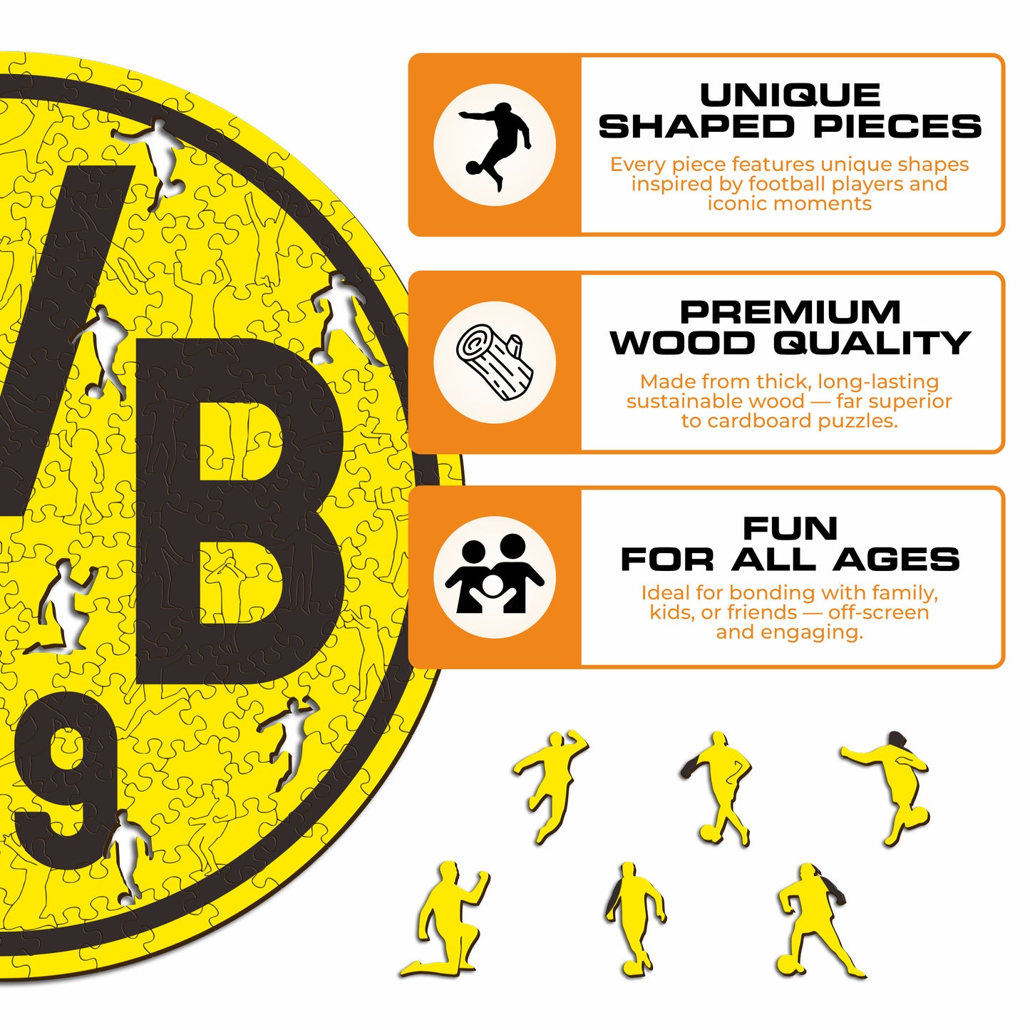 Borussia Dortmund® Logo - Holzpuzzle