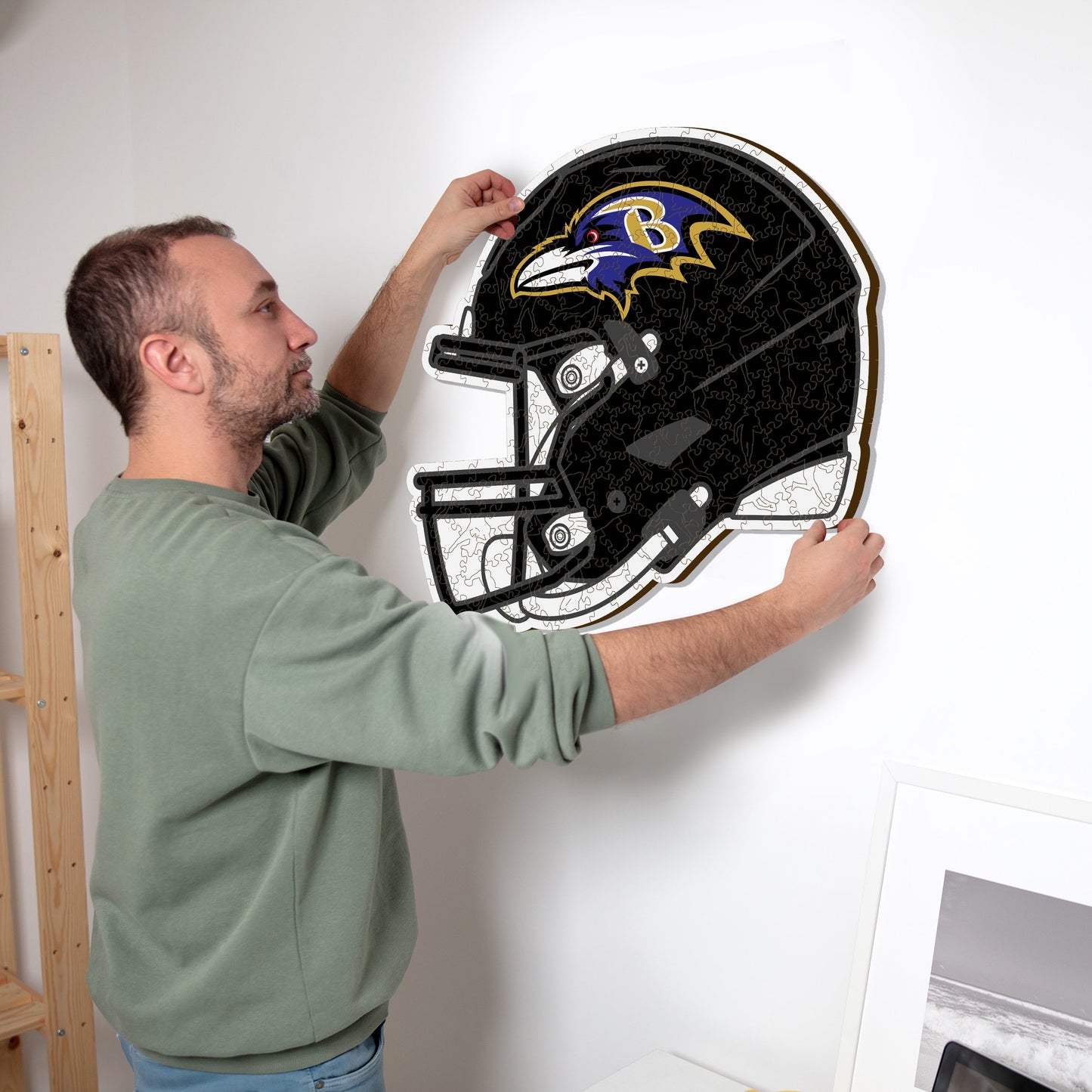 Baltimore Ravens™ Helm - Holzpuzzle