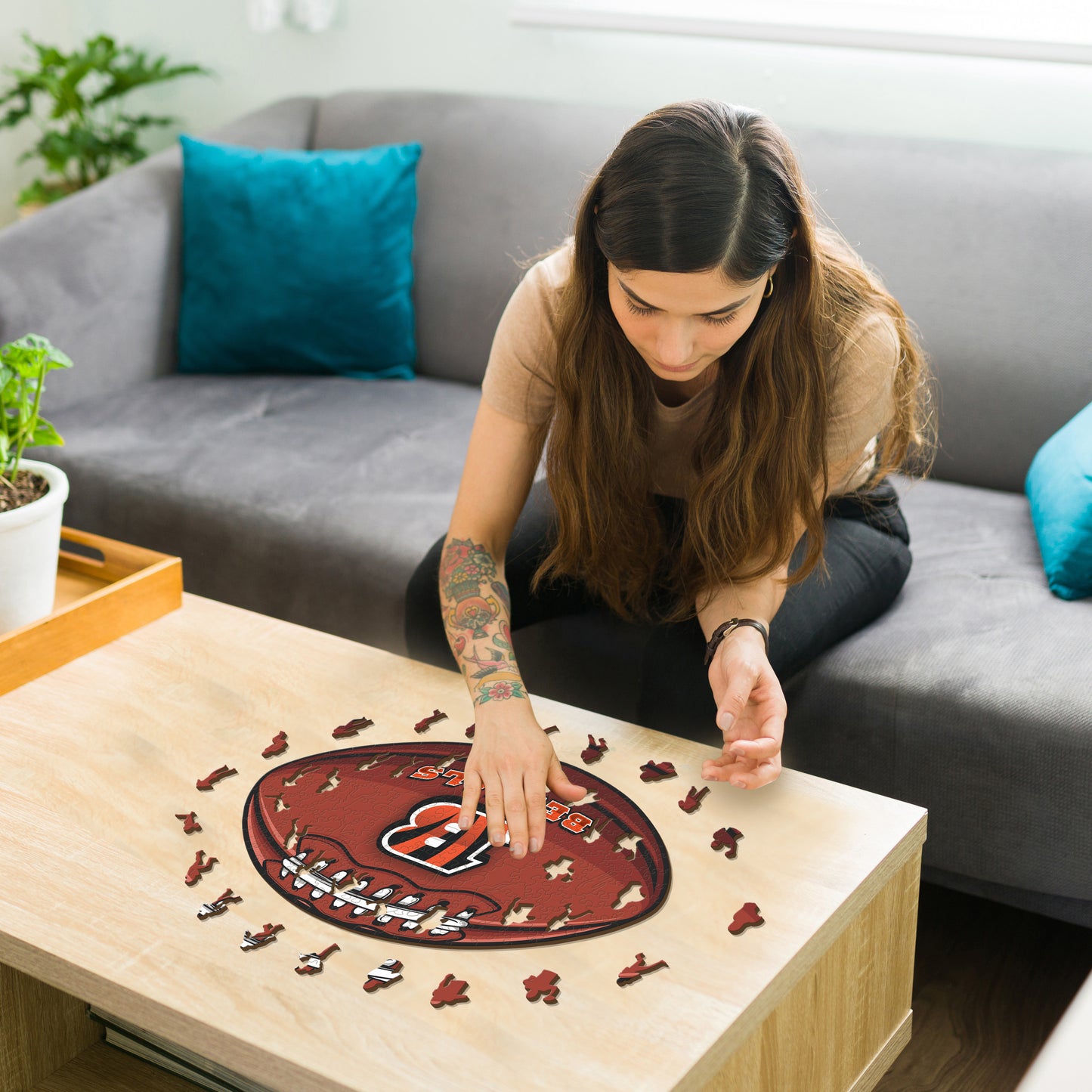 Cincinnati Bengals™ Football - Holzpuzzle