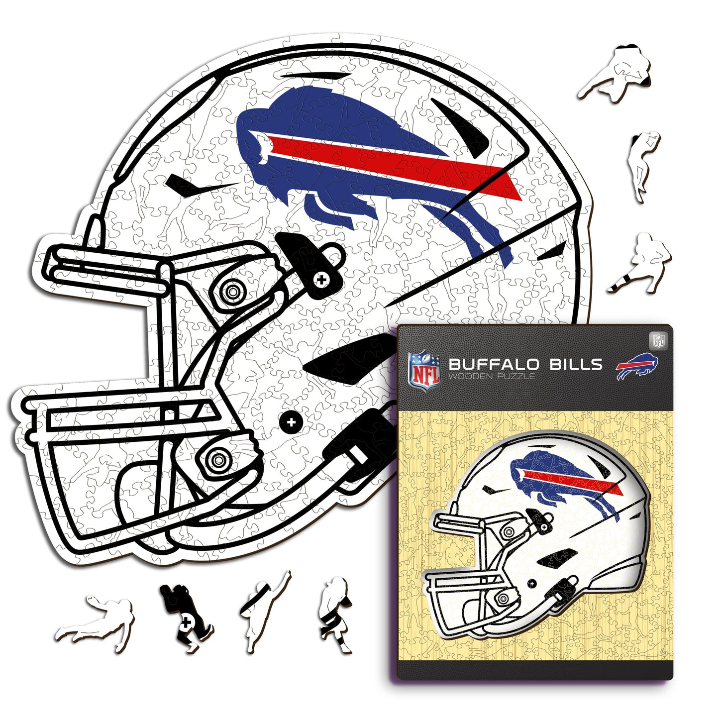 Buffalo Bills™ Helm - Holzpuzzle