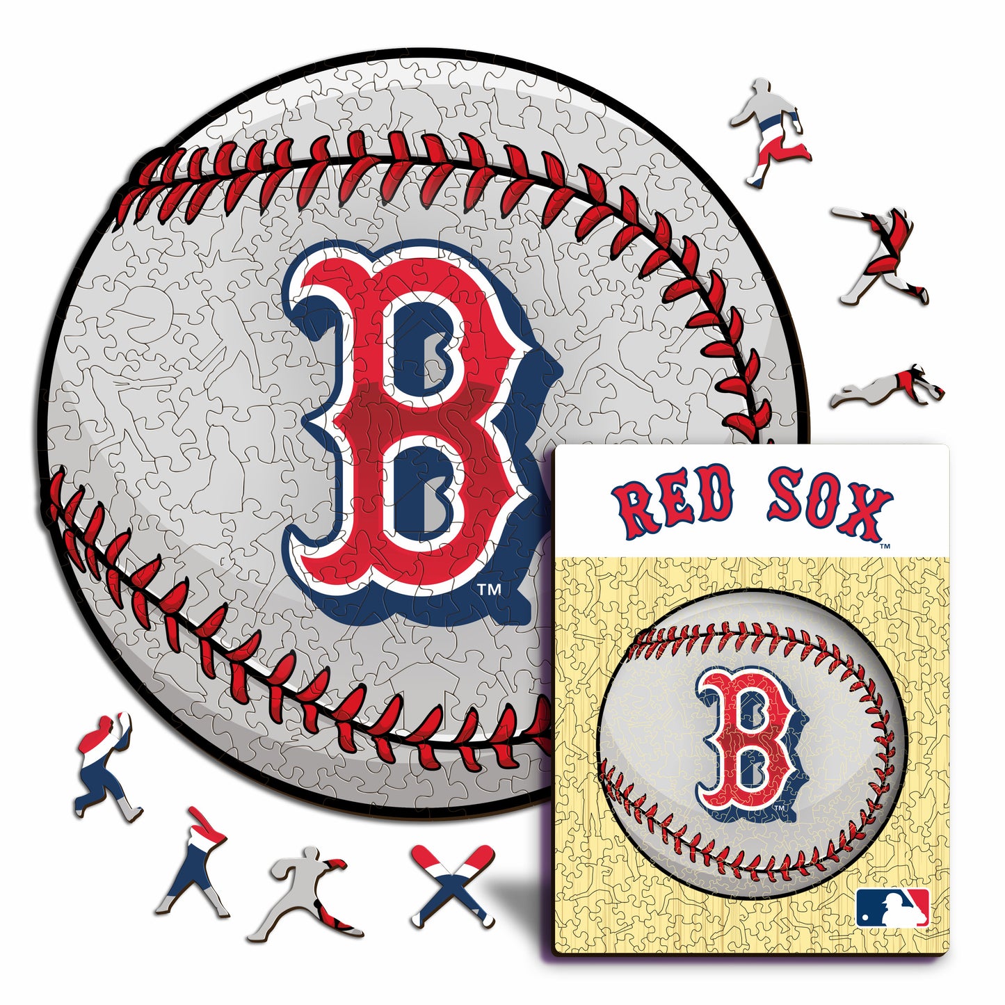 Boston Red Sox™ Baseball - Holzpuzzle