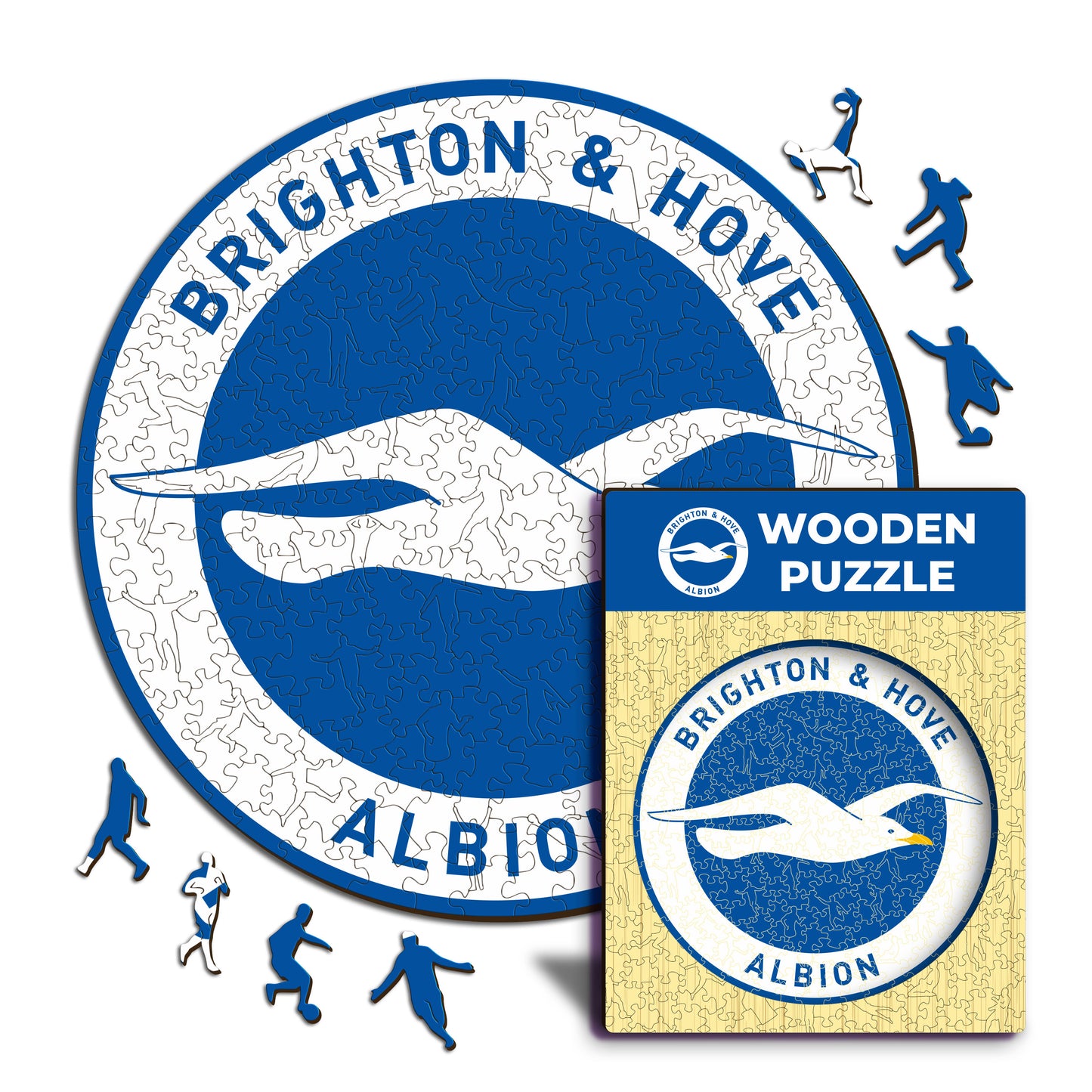 Brighton & Hove Albion FC® Logo - Holzpuzzle