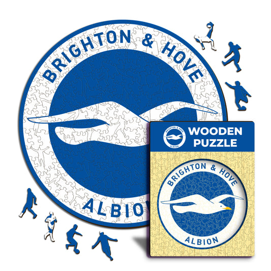 Brighton & Hove Albion FC® Logo - Holzpuzzle