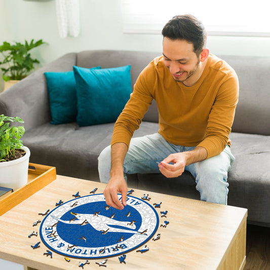 Brighton & Hove Albion FC® Logo - Holzpuzzle