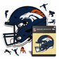 Denver Broncos™ Helm - Holzpuzzle
