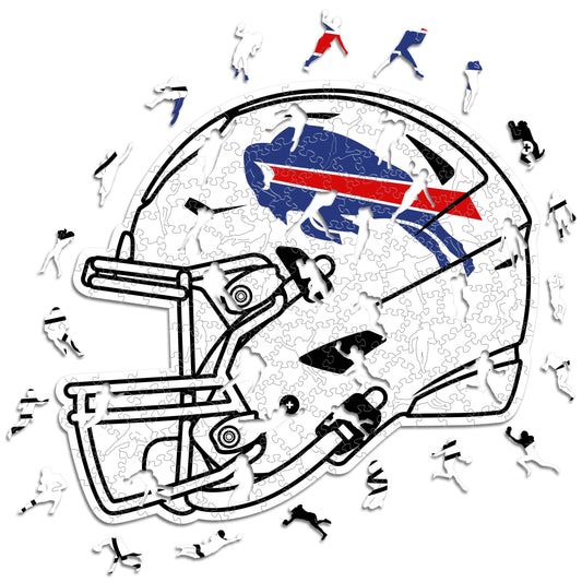 Buffalo Bills™ Helm - Holzpuzzle