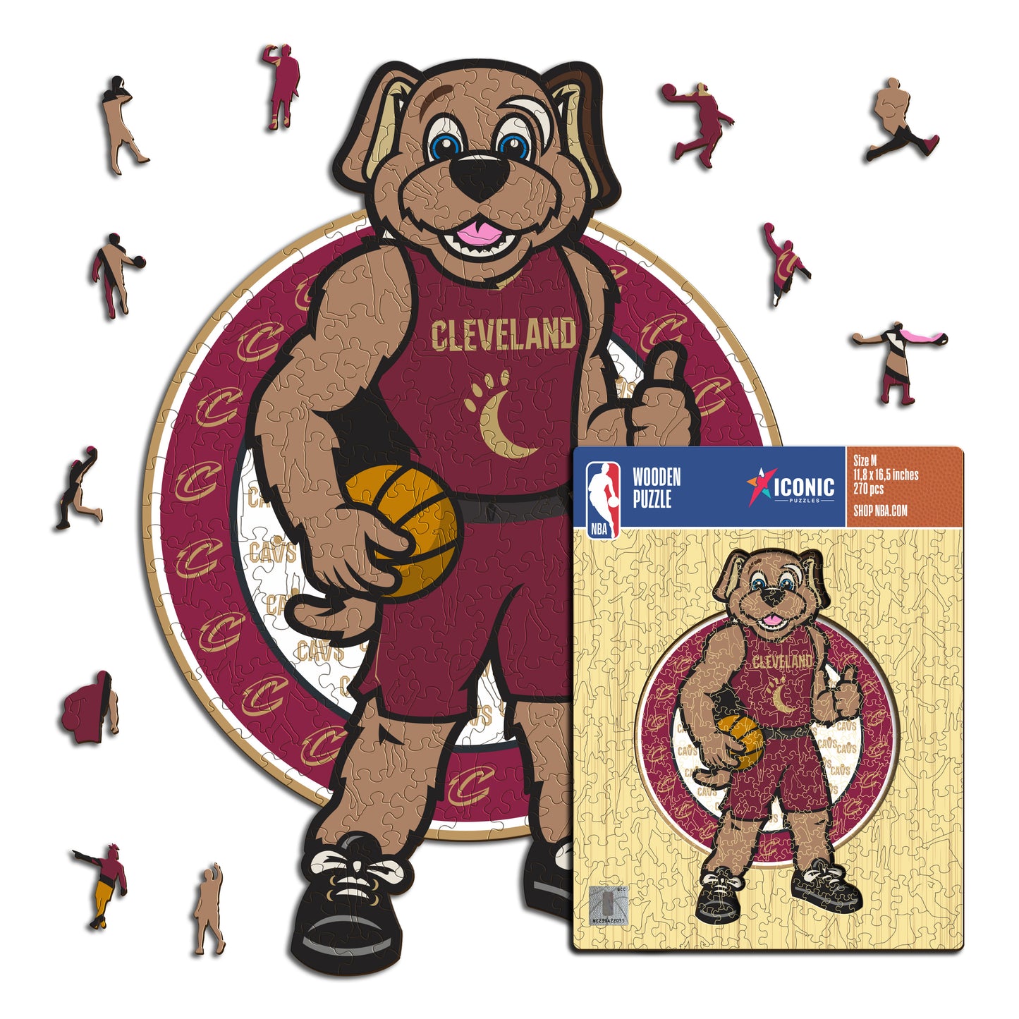 Cleveland Cavaliers™ Maskottchen - Holzpuzzle