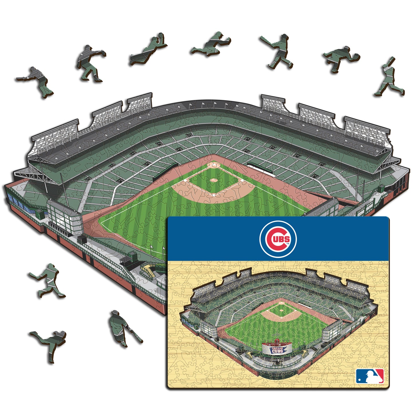 Chicago Cubs™ Wrigley Field - Holzpuzzle