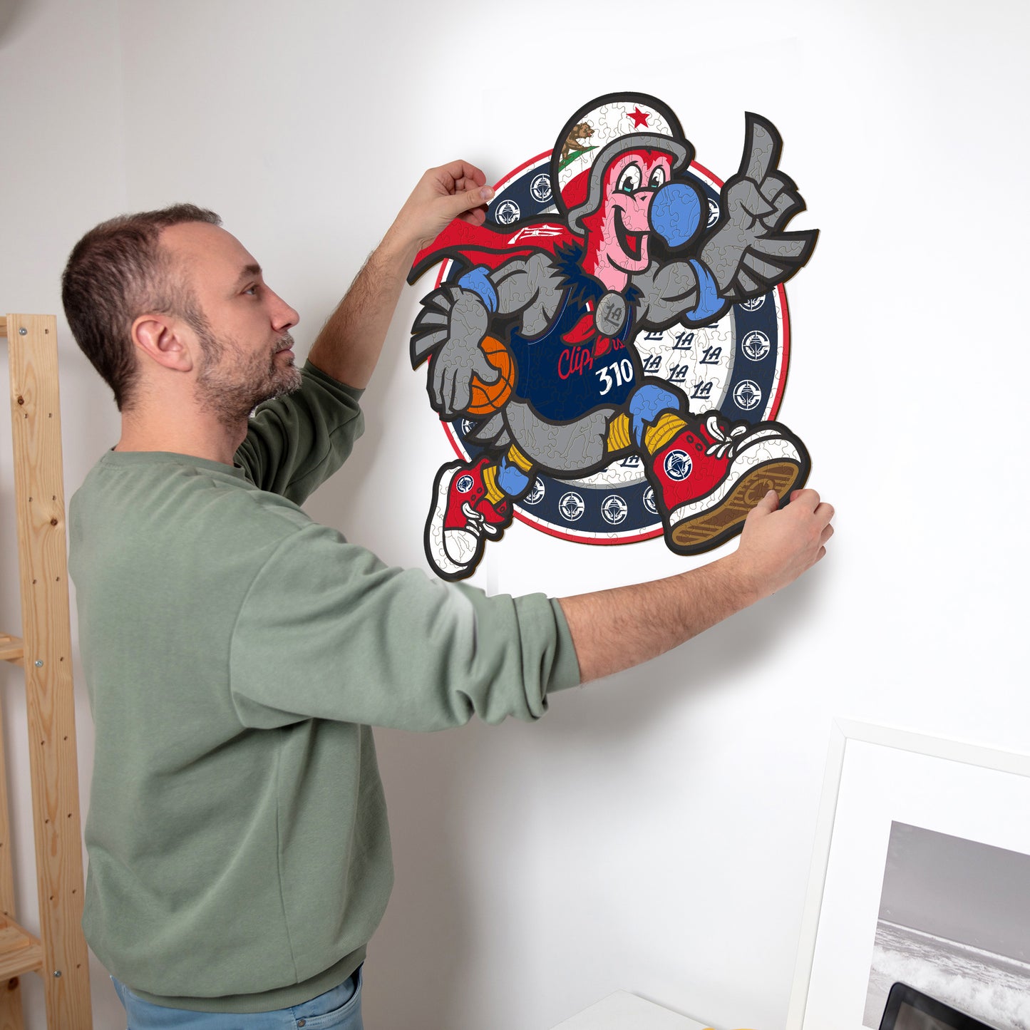Los Angeles Clippers™ Maskottchen - Holzpuzzle