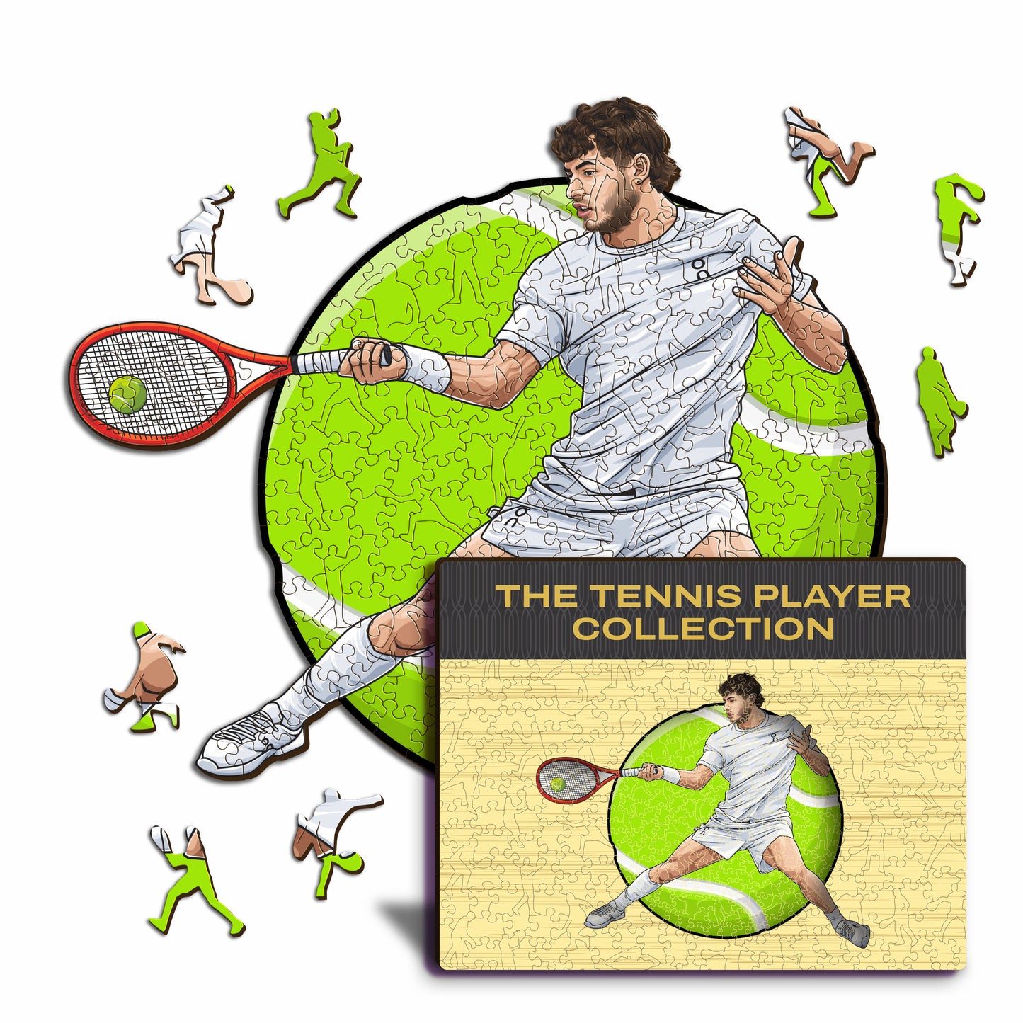 Flavio Cobolli - Holzpuzzle