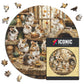 Neugierige Hamster - Holzpuzzle