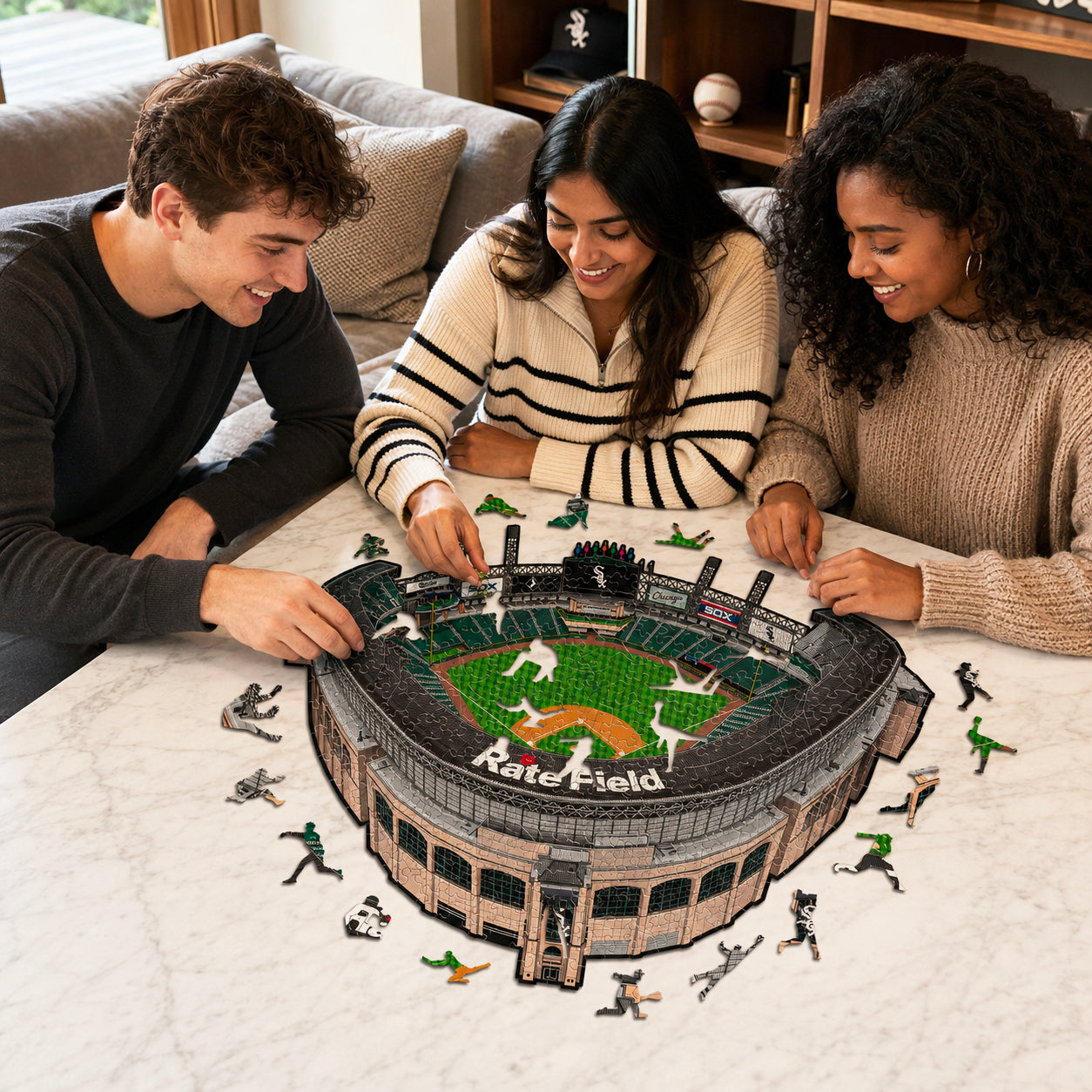 Chicago White Sox™ Rate Field - Holzpuzzle