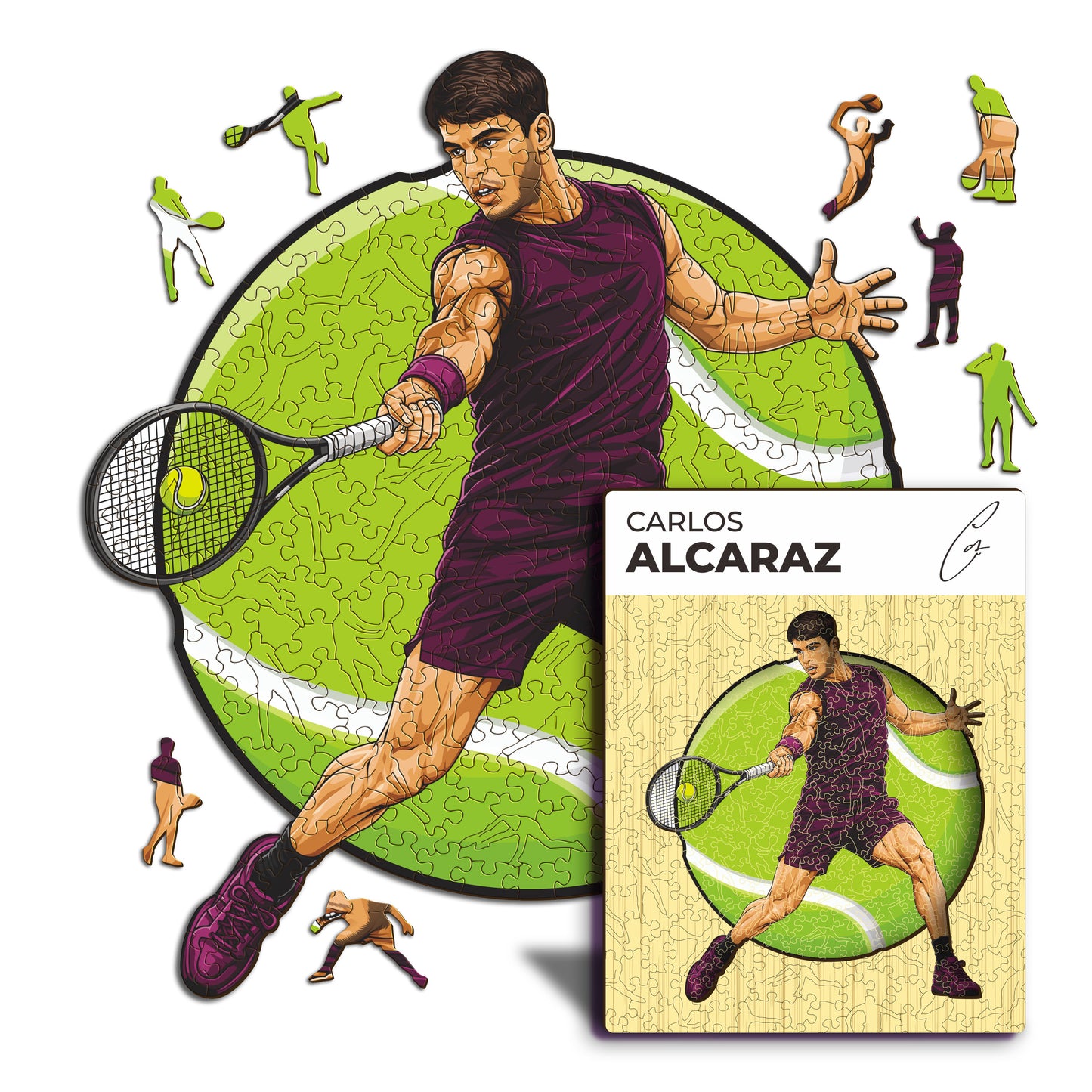 Carlos Alcaraz - Holzpuzzle