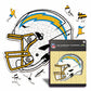 Los Angeles Chargers™ Helm - Holzpuzzle