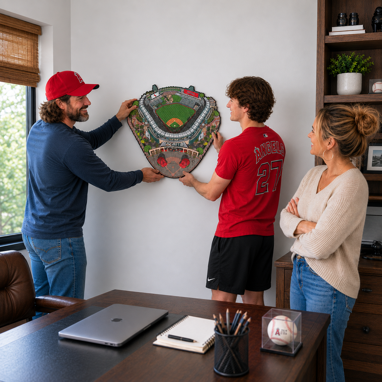 Los Angeles Angels™ Angel Stadium - Holzpuzzle