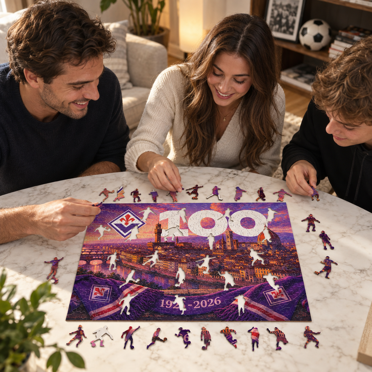 ACF Fiorentina 100-Jahre-Jubiläum Holzpuzzle